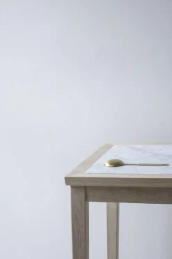 Sibast No 1 sidobord, 35 x 25 cm, såpad ek - vit marmor