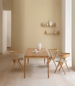 Sibast No 7 stol, oljad ek - honungsfärgat läder