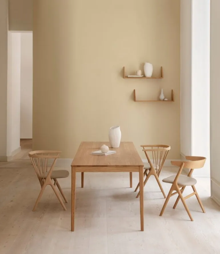 Sibast No 7 stol, oljad ek - honungsfärgat läder