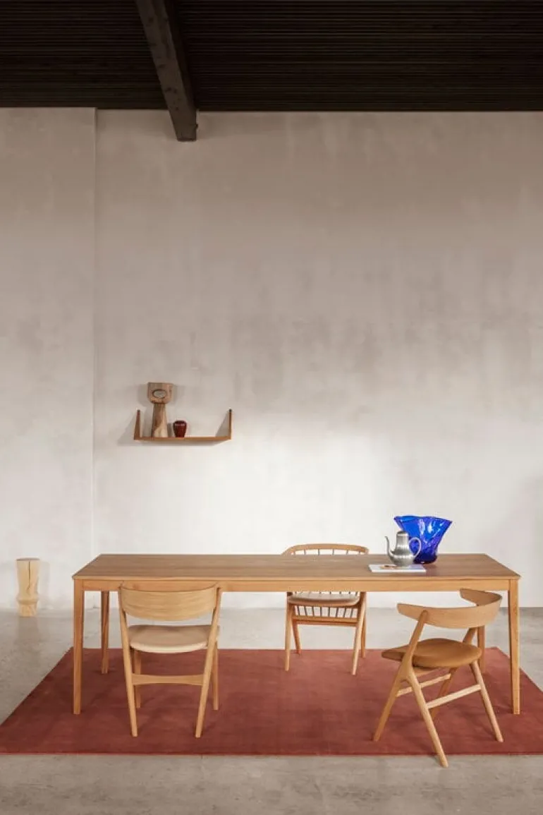 Sibast No 7 stol, oljad ek - honungsfärgat läder