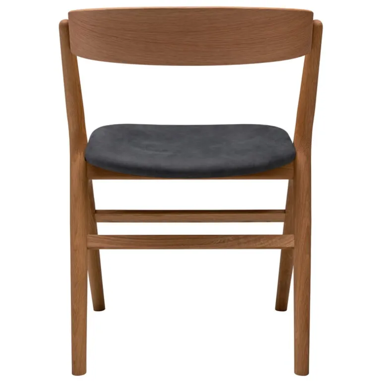 Sibast No 9 stol, oljad ek - antracitläder
