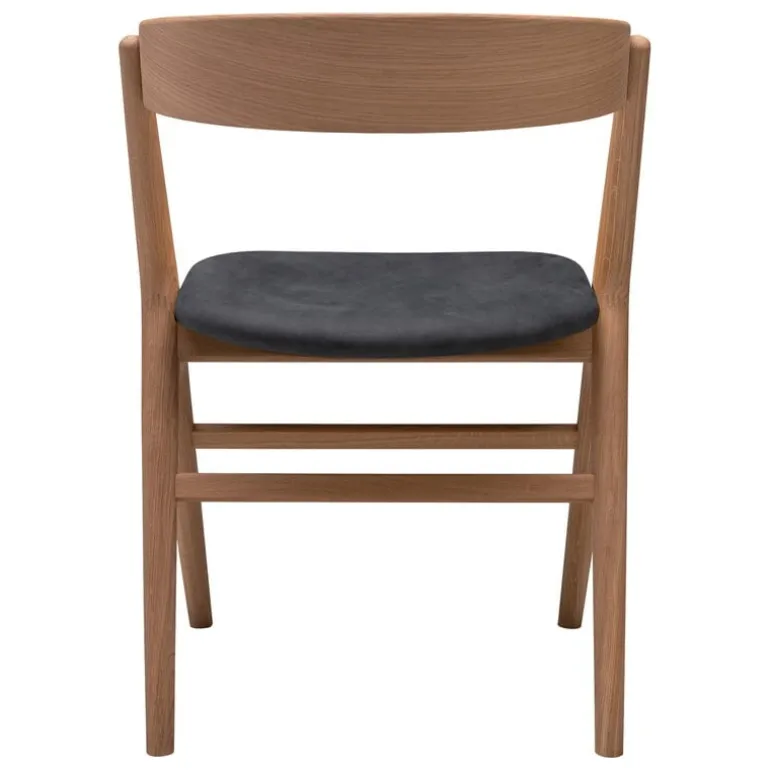Sibast No 9 stol, rökt ek - antracitläder