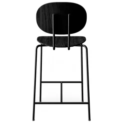 Sibast Piet Hein barstol 65 cm, svart - svartlackerad ek