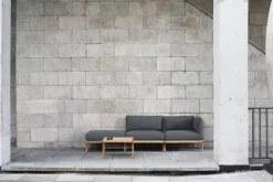 Sibast RIB loungebord, 110 x 60 cm, teak - rostfritt stål