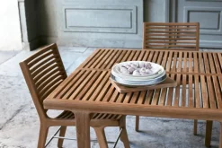 Sibast RIB matstol, teak - rostfritt stål