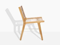 Sibast RIB matstol, teak - rostfritt stål