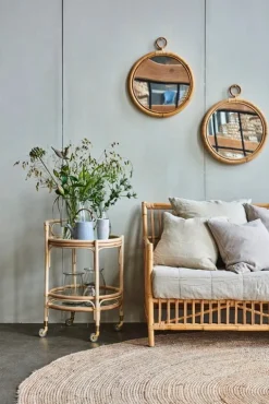 Sika-Design Caroline soffa, naturlig rotting - vit