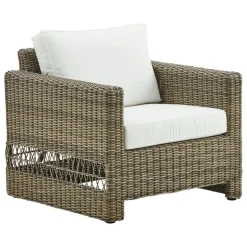 Sika-Design Carrie loungefåtölj, antikgrå - vit