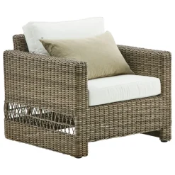 Sika-Design Carrie loungefåtölj, antikgrå - vit