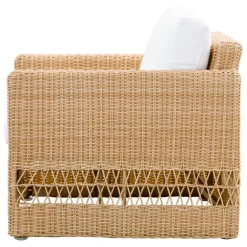 Sika-Design Carrie loungefåtölj, naturlig - vit