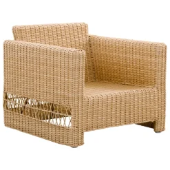 Sika-Design Carrie loungefåtölj, naturlig - vit