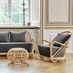 Sika-Design Charlottenborg stol, naturlig rotting - ljusgrön