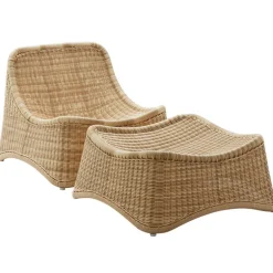 Sika-Design Chill Exterior fåtölj med pall