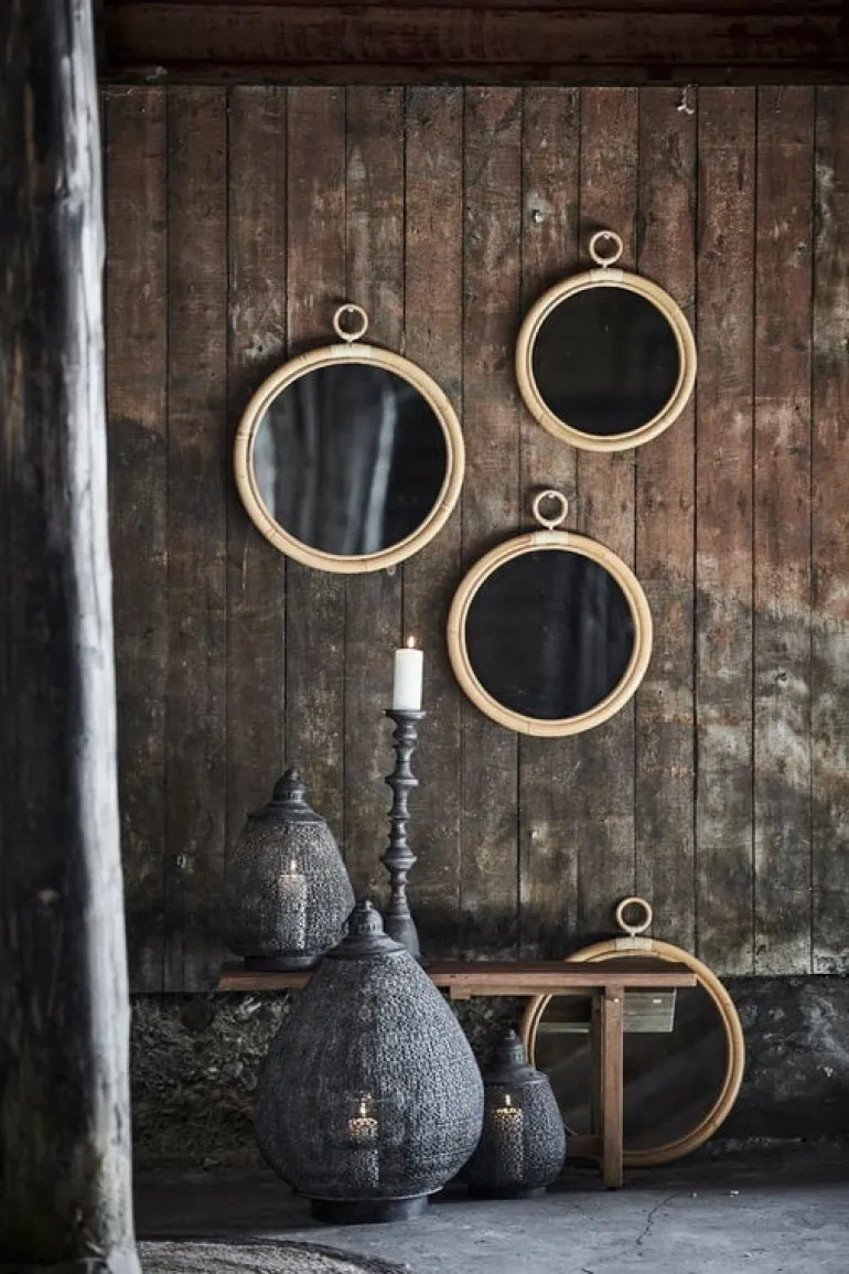 Sika-Design Ella spegel, liten, naturlig rotting