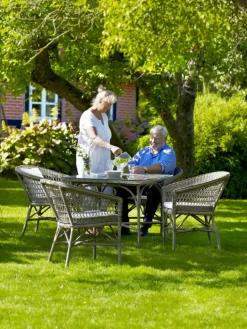 Sika-Design Emma stol, antikgrå - vit