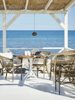 Sika-Design Emma stol, antikgrå - vit