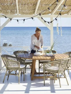 Sika-Design Emma stol, antikgrå - vit