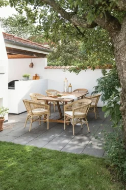 Sika-Design Emma stol, naturlig - vit