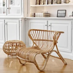 Sika-Design Fox fåtölj, naturlig rotting