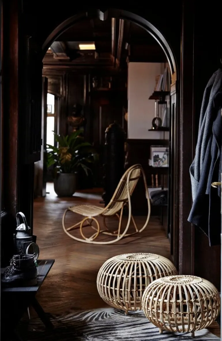 Sika-Design Franco Albini Exterior liten fotpall, naturell