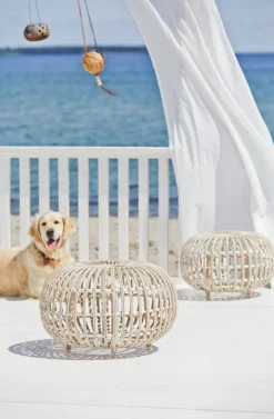 Sika-Design Franco Albini Exterior stor fotpall, vit