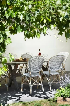 Sika-Design Isabell stol med armstöd, vit