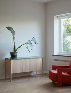 Skagerak Jut skåp, grön marmor