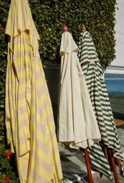 Skagerak Messina parasoll 300 x 300 cm, citron - sand