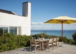 Skagerak Messina parasoll 300 x 300 cm, citron - sand