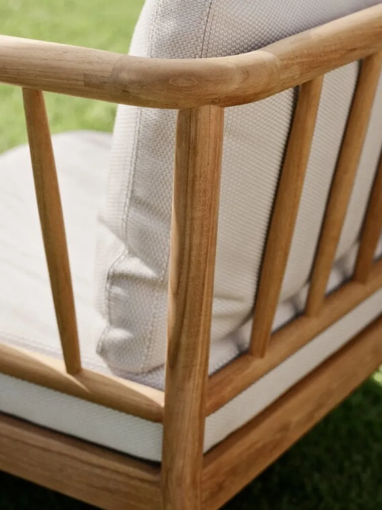 Skagerak Tradition fåtölj, teak - ljus sand