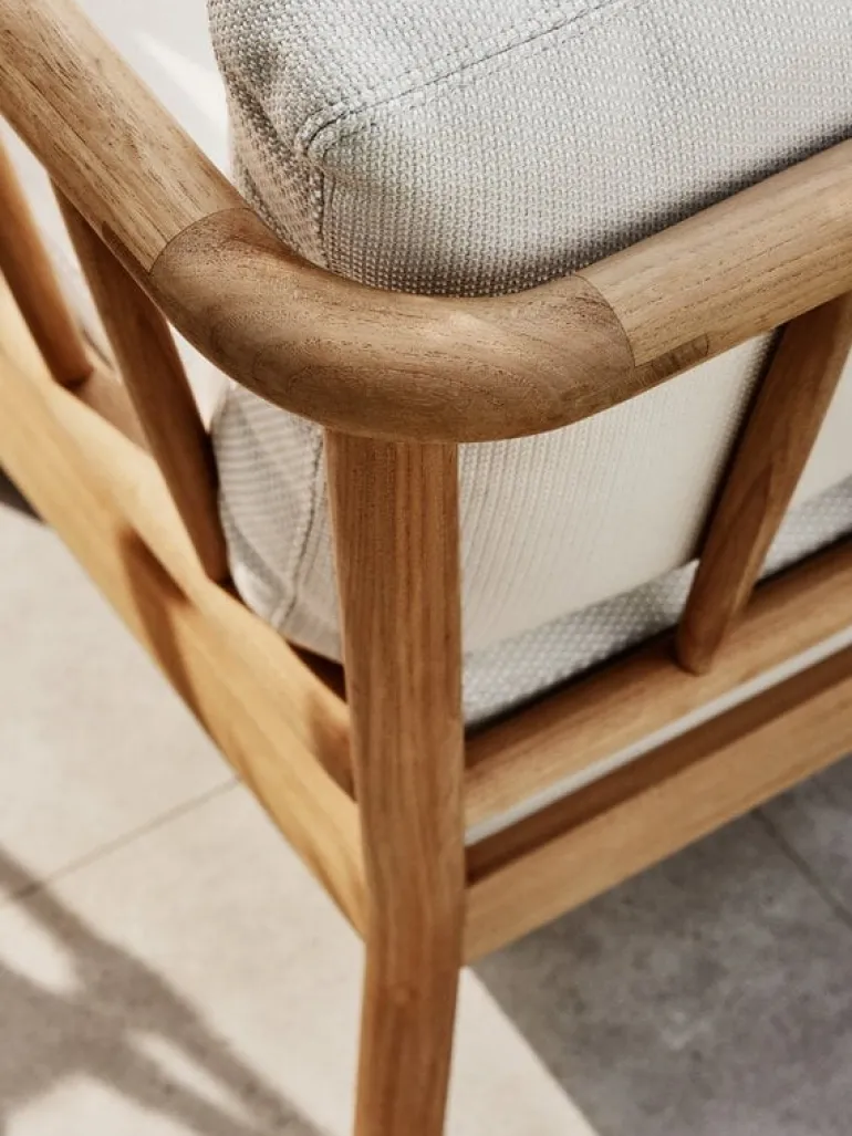 Skagerak Tradition fåtölj, teak - ljus sand