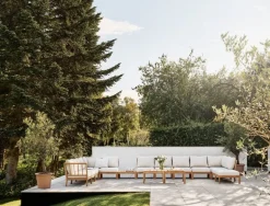 Skagerak Tradition fåtölj, teak - ljus sand