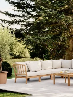 Skagerak Tradition loungebord, hög, teak