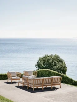 Skagerak Tradition ändmodul, teak - ljus sand