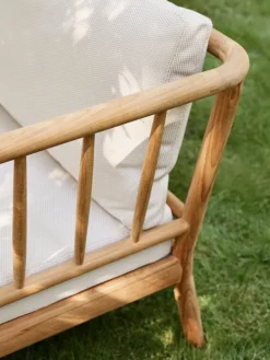 Skagerak Tradition ändmodul, teak - ljus sand