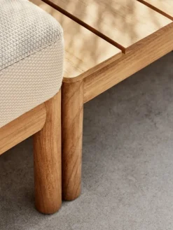 Skagerak Tradition ändmodul, teak - ljus sand