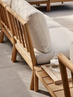 Skagerak Tradition ändmodul, teak - ljus sand