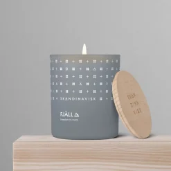 Skandinavisk FJÄLL stort doftljus med lock