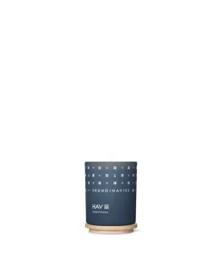 Skandinavisk HAV litet doftljus med lock