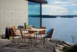 Skargaarden Grinda stol, teak - svart stål