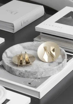 Skultuna Festivitas ljushållare, polerad mässing