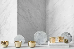 Skultuna Kin värmeljushållare, set med 5, mässing