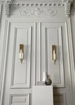 Skultuna Reflex vägglampa, polerad mässing