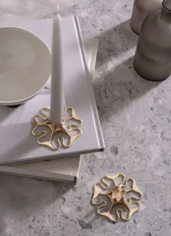 Skultuna Rose ljushållare, mässing