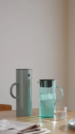 Stelton EM77 kanna med lock, 1,5 l, mattgrön