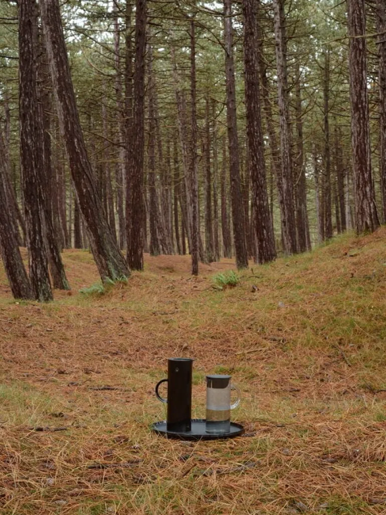 Stelton EM77 kanna med lock, 1,5 l, rökgrå