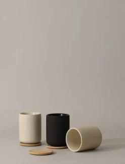 Stelton Theo termosmugg med fat, 0,25 l, svart