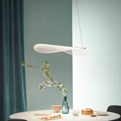 Stilnovo Diphy pendellampa, 76 cm, DALI, vit