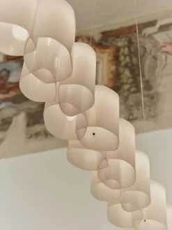 Stilnovo Honey pendel, 139 cm, vit