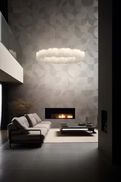 Stilnovo Honey pendellampa, rund, 110 cm, vit